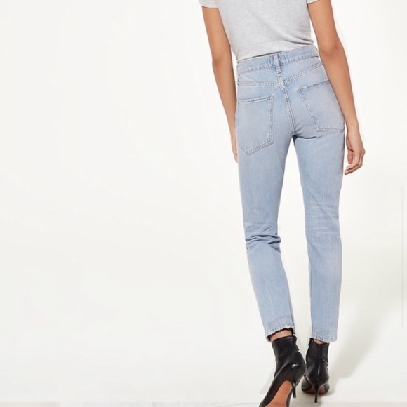 NEW Agolde Jamie Jean High Rise Straight Leg Distressed 30 - Picture 10 of 10